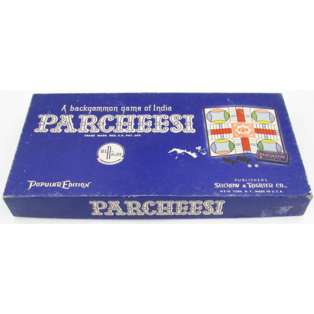 Parcheesi Of India Game Selchow & Righter Popular Edition SelRight 1964